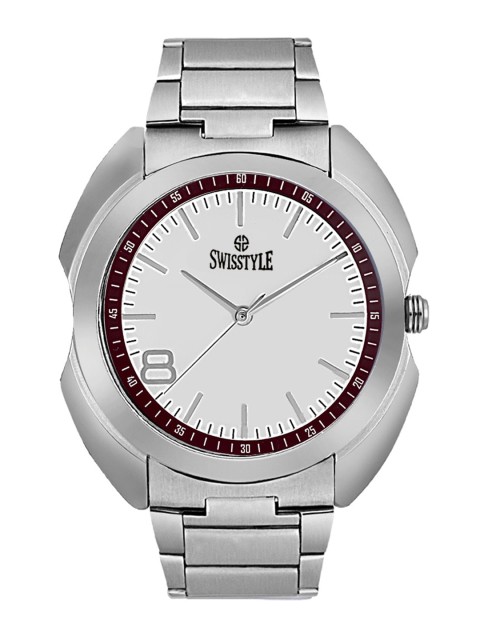 SWISSTYLE Men White Brass Dial & Bracelet Style Straps Analogue Watch SS-GR8060-RD-CH
SWISSTYLE Men White Brass Dial & Bracelet Style Straps Analogue Watch SS-GR8060-RD-CH