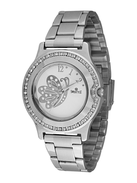 SWISSTYLE Women White Brass Embellished Dial & Bracelet Style Straps Analogue Watch SS-LR2001-WHT-CH
SWISSTYLE Women White Brass Embellished Dial & Bracelet Style Straps Analogue Watch SS-LR2001-WHT-CH