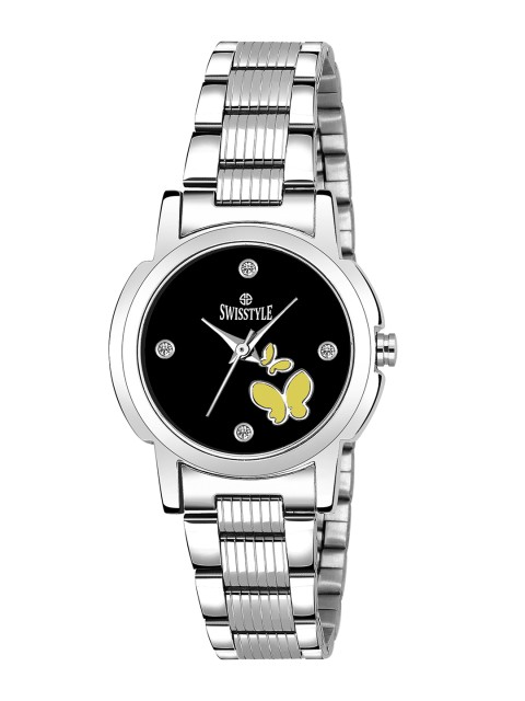 SWISSTYLE Women Black Brass Printed Dial & Bracelet Style Straps Analogue Watch SS-LR1163-BLK-CH
SWISSTYLE Women Black Brass Printed Dial & Bracelet Style Straps Analogue Watch SS-LR1163-BLK-CH
