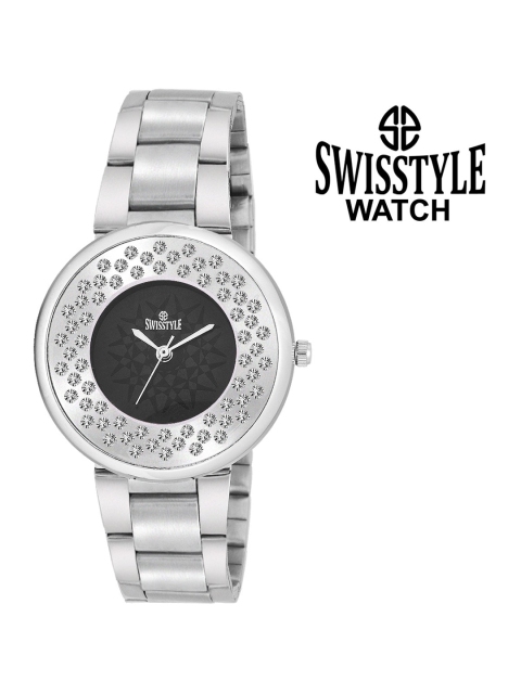 SWISSTYLE Women Black Brass Embellished Dial & Bracelet Style Straps Analogue Watch SS-LR1416-BLK-CH
SWISSTYLE Women Black Brass Embellished Dial & Bracelet Style Straps Analogue Watch SS-LR1416-BLK-CH