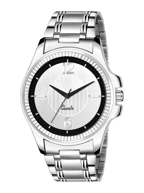 SWISSTYLE Men White Brass Dial & Silver Toned Stainless Steel Bracelet Style Straps Analogue Watch
SWISSTYLE Men White Brass Dial & Silver Toned Stainless Steel Bracelet Style Straps Analogue Watch