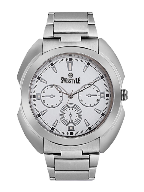 SWISSTYLE Men White Brass Dial & Bracelet Style Straps Analogue Watch ss-gr8061-wht-ch
SWISSTYLE Men White Brass Dial & Bracelet Style Straps Analogue Watch ss-gr8061-wht-ch