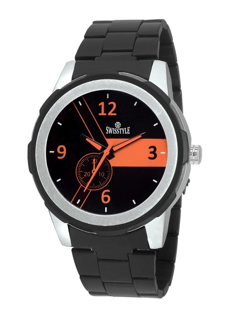 SWISSTYLE Men Black Brass Dial & Bracelet Style Straps Analogue Watch SS-GR800-BLK-CH
SWISSTYLE Men Black Brass Dial & Bracelet Style Straps Analogue Watch SS-GR800-BLK-CH