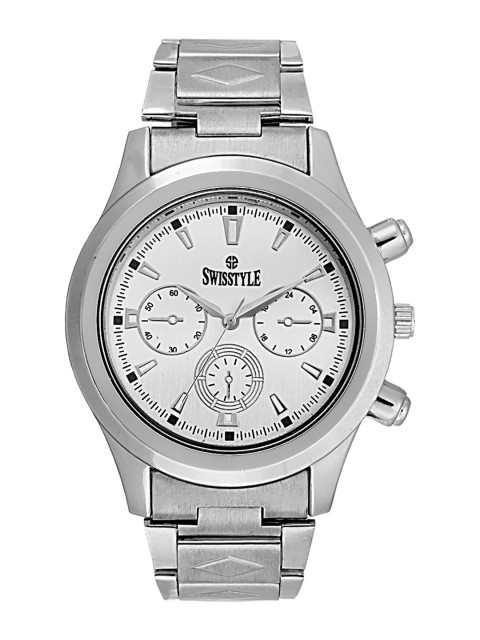SWISSTYLE Men White Brass Dial & Bracelet Style Straps Analogue Watch SS-GR8051-WHT-CH
SWISSTYLE Men White Brass Dial & Bracelet Style Straps Analogue Watch SS-GR8051-WHT-CH