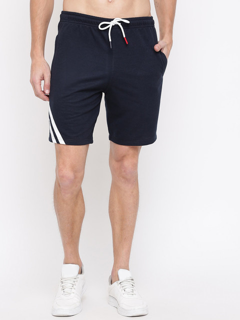 MKH Men Navy Blue Sports Shorts 
MKH Men Navy Blue Sports Shorts
