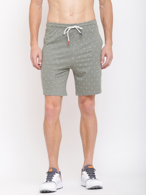 MKH Men Green Sports Shorts