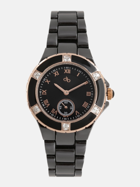 DressBerry Women Black Analogue Watch