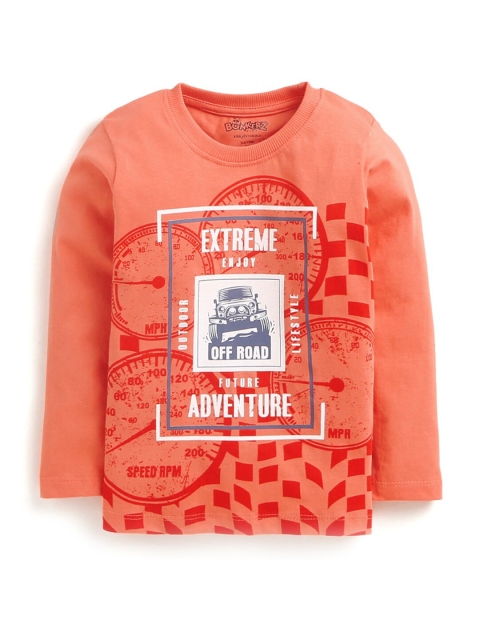 Hopscotch Boys Peach-Coloured Typography Printed Mandarin Collar Extended Sleeves Raw Edge T-shirt
Hopscotch Boys Peach-Coloured Typography Printed Mandarin Collar Extended Sleeves Raw Edge T-shirt