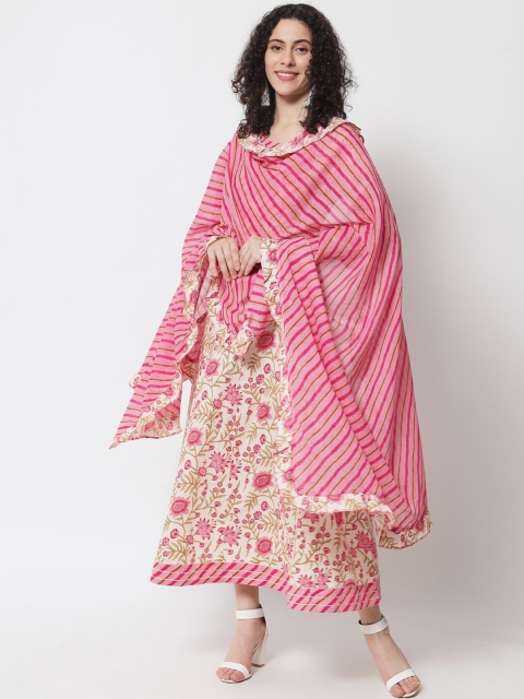 Meeranshi Peach-Coloured Maxi Dress