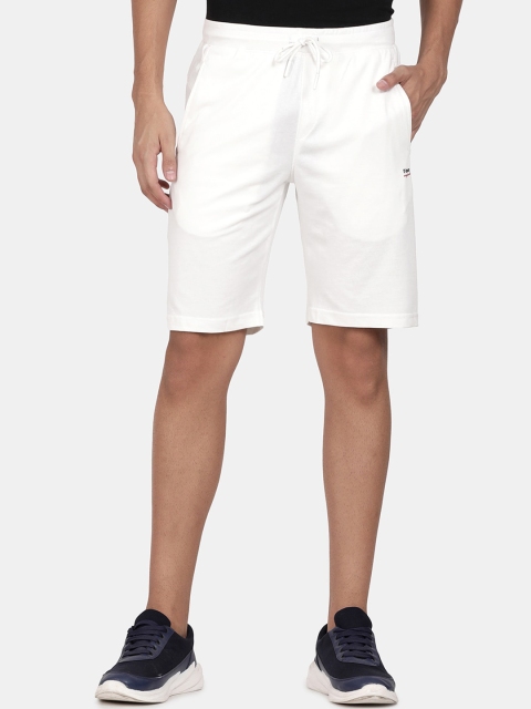 t-base Men Off White Shorts