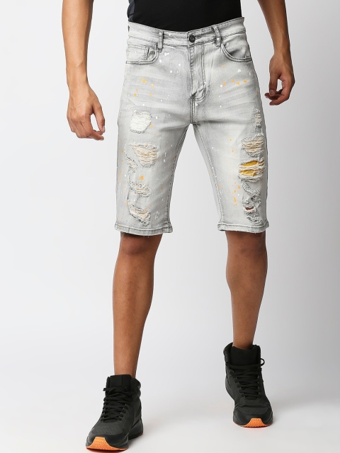 WAIMEA Men Grey Skinny Fit Highly Distressed Heavy Fade Embellished Stretchable Jeans
WAIMEA Men Grey Skinny Fit Highly Distressed Heavy Fade Embellished Stretchable Jeans