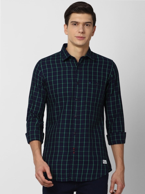 VAN HEUSEN DENIM LABS Men Navy Blue Slim Fit Grid Tattersall Checks Checked Casual Shirt
VAN HEUSEN DENIM LABS Men Navy Blue Slim Fit Grid Tattersall Checks Checked Casual Shirt