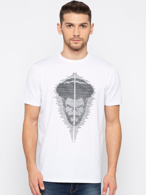 Status Quo Men White Printed Applique T-shirt
Status Quo Men White Printed Applique T-shirt