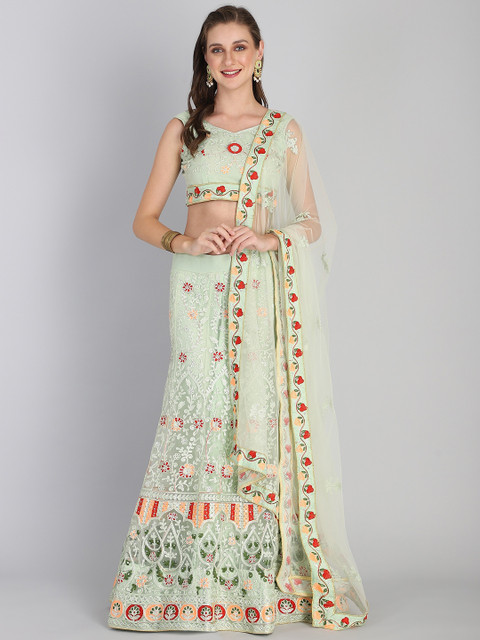 Rajesh Silk Mills Green Embroidered Semi-Stitched Lehenga & Unstitched Blouse With Dupatta
Rajesh Silk Mills Green Embroidered Semi-Stitched Lehenga & Unstitched Blouse With Dupatta