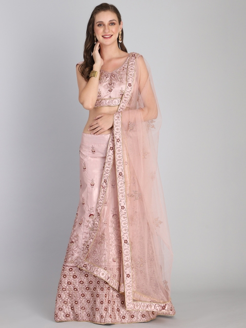 Rajesh Silk Mills Pink Embroidered Semi-Stitched Lehenga & Unstitched Blouse With Dupatta
Rajesh Silk Mills Pink Embroidered Semi-Stitched Lehenga & Unstitched Blouse With Dupatta