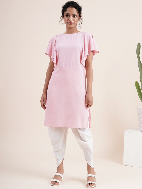 Abhishti Women Pink Kurta with Salwar