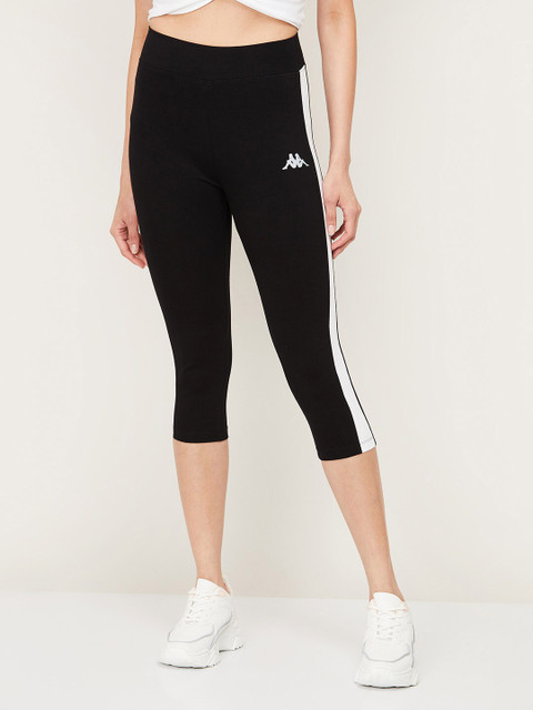 Kappa Women Black & White Cotton Capris
Kappa Women Black & White Cotton Capris