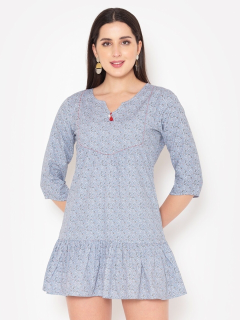 Modriba Multicoloured Drop-Waist Dress, Multi