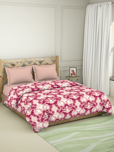 SPACES Maroon & Peach-Coloured Ethnic Motifs 100% Cotton AC Room 150 GSM Double Bed Quilt
SPACES Maroon & Peach-Coloured Ethnic Motifs 100% Cotton AC Room 150 GSM Double Bed Quilt