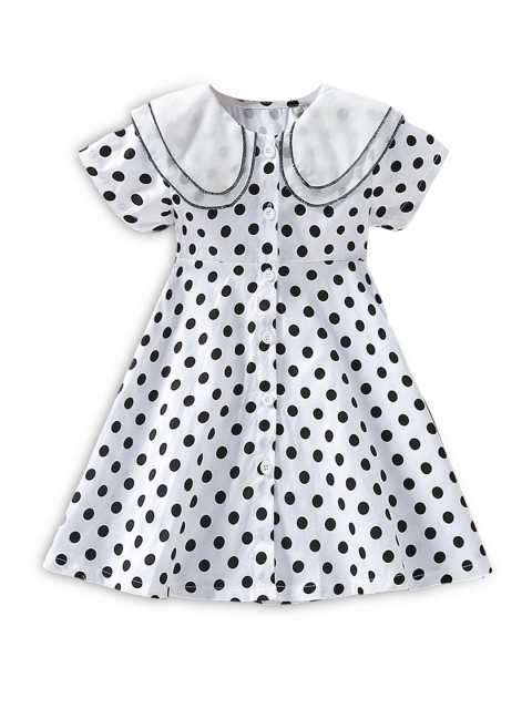 Hopscotch White Peplum Dress