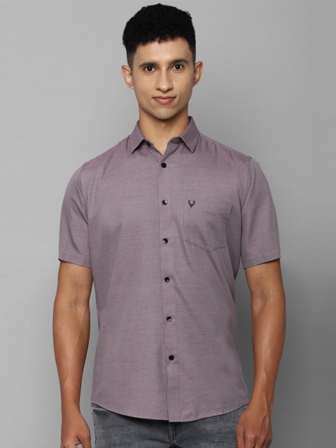 Allen Solly Men Grey Slim Fit Casual Shirt