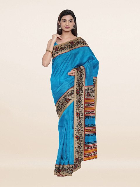 Pothys Blue & Black Warli Saree
Pothys Blue & Black Warli Saree