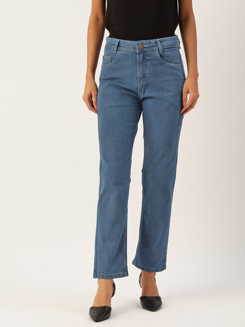 PARIS HAMILTON Women Blue Boyfriend Fit High-Rise Cropped Pure Cotton Stretchable Jeans 
PARIS HAMILTON Women Blue Boyfriend Fit High-Rise Cropped Pure Cotton Stretchable Jeans
