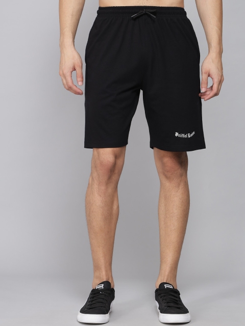 GRIFFEL Men Black Shorts