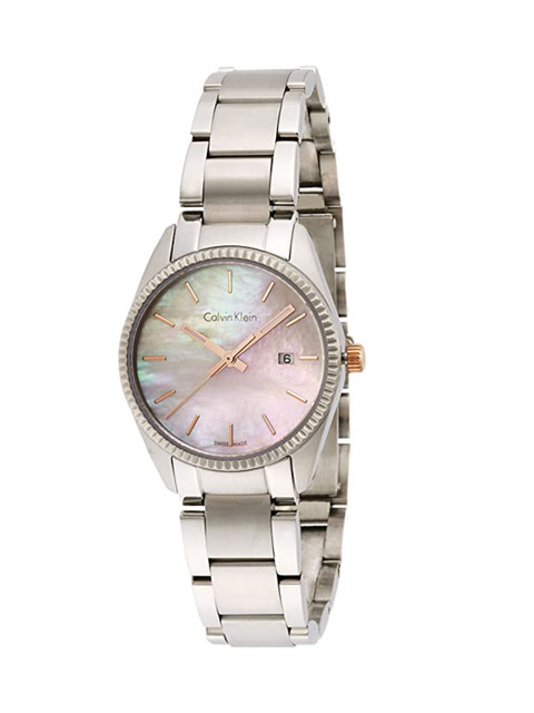 Calvin Klein Women White Dial & Silver Toned Bracelet Style Straps Analogue Watch K5R33B4H, Off white
Calvin Klein Women White Dial & Silver Toned Bracelet Style Straps Analogue Watch K5R33B4H, Off white