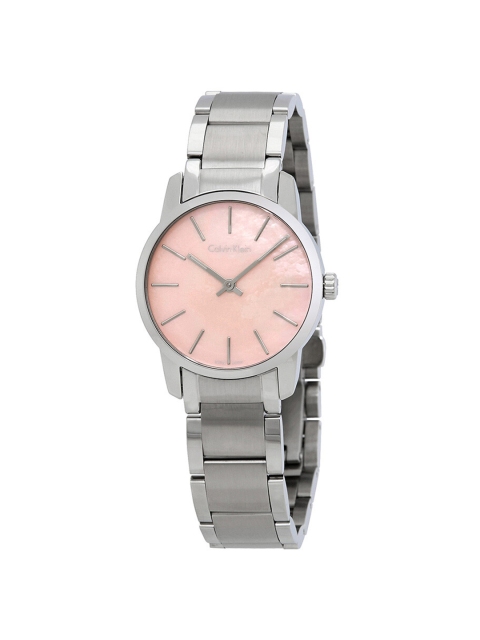 Calvin Klein Women Pink Mother of Pearl Dial Bracelet Straps Analogue Watch K2G2314E
Calvin Klein Women Pink Mother of Pearl Dial Bracelet Straps Analogue Watch K2G2314E