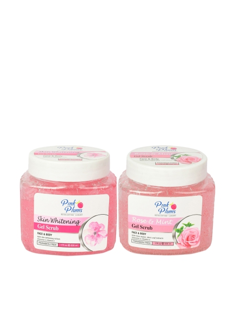Pink Plums Pack of 2 Paraben Free Rose Mint & Skin Whitening Facial Gels, Multi
Pink Plums Pack of 2 Paraben Free Rose Mint & Skin Whitening Facial Gels, Multi