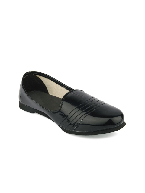 Hulya Men Black Solid Mojaris