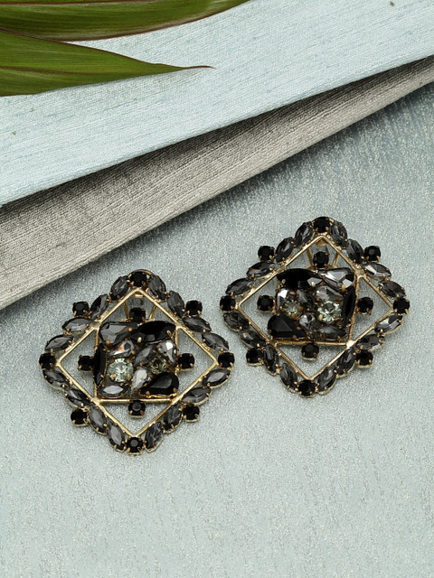 Bijoux by Priya Chandna Black Contemporary Studs Earrings
Bijoux by Priya Chandna Black Contemporary Studs Earrings
