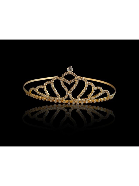 ANNA CREATIONS Women Gold-Toned & White Hairband