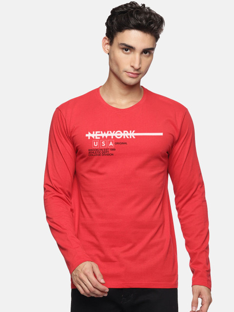 MASH UNLIMITED Men Red Typography Printed T-shirt
MASH UNLIMITED Men Red Typography Printed T-shirt