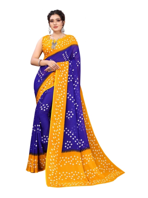 Iris Blue & Yellow Banarasi Saree