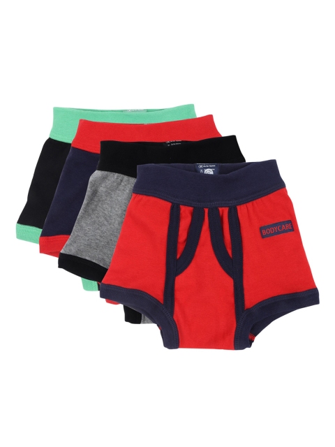 Bodycare Kids Boys Pack Of 4 Assorted Cotton Trunks KIAE333-PK001_P4