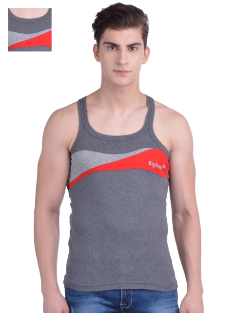 Dollar Bigboss Grey Pack of 2 Innerwear Vests