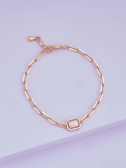 Kushal's Fashion Jewellery Women Pink Cubic Zirconia Rose Gold-Plated Wraparound Bracelet
Kushal's Fashion Jewellery Women Pink Cubic Zirconia Rose Gold-Plated Wraparound Bracelet