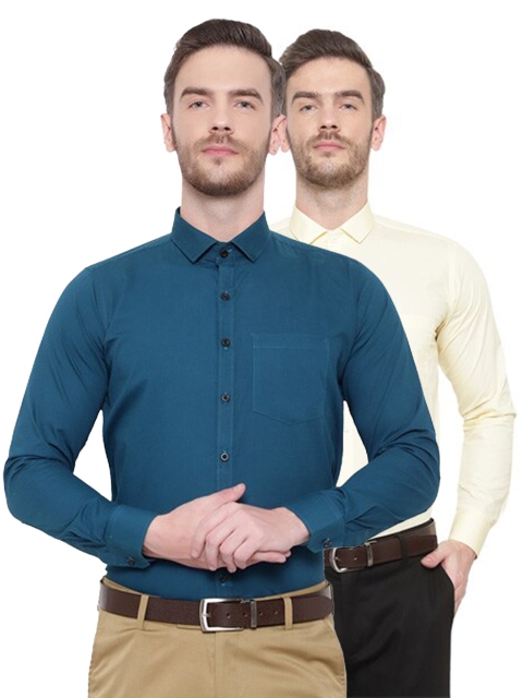 Srey trends Men Blue Comfort Formal Shirt