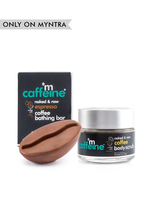 MCaffeine Exfoliating Coffee Body Scrub & Espresso Bathing Bar Combo for Deep Cleansing, Coffee brown
MCaffeine Exfoliating Coffee Body Scrub & Espresso Bathing Bar Combo for Deep Cleansing, Coffee brown