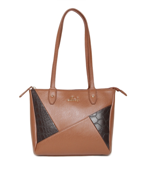 Lavie Brown Textured Shoulder Bag
