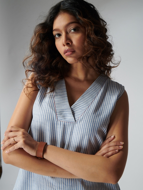 the kaatn trail Blue Organic Cotton Top