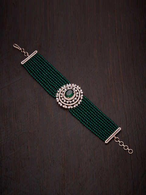 Kushal's Fashion Jewellery Women Green Cubic Zirconia Rose Gold-Plated Wraparound Bracelet
Kushal's Fashion Jewellery Women Green Cubic Zirconia Rose Gold-Plated Wraparound Bracelet