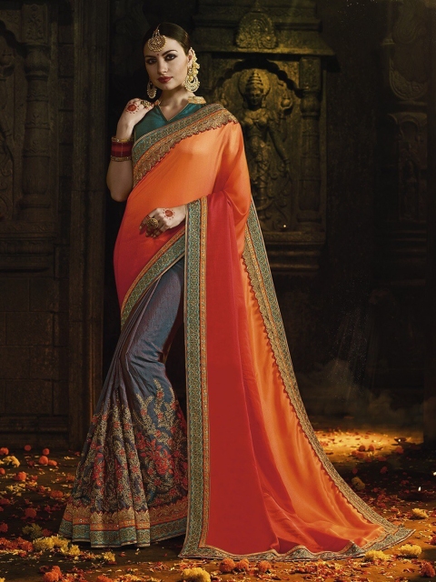 SHAVYA Pink & Gold-Toned Beads and Stones Pure Georgette Embroidered Heavy Work Saree
SHAVYA Pink & Gold-Toned Beads and Stones Pure Georgette Embroidered Heavy Work Saree