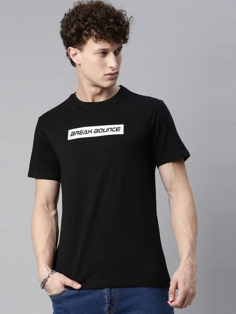 Breakbounce Men Black & french middle red purple Typography Applique T-shirt
Breakbounce Men Black & french middle red purple Typography Applique T-shirt