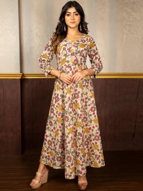 Unnati Silks Women Cream-Coloured Floral Printed Thread Work Floral Handloom Kurta
Unnati Silks Women Cream-Coloured Floral Printed Thread Work Floral Handloom Kurta