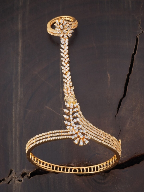 Kushal's Fashion Jewellery Women White Cubic Zirconia Rose Gold-Plated Bangle-Style Bracelet
Kushal's Fashion Jewellery Women White Cubic Zirconia Rose Gold-Plated Bangle-Style Bracelet