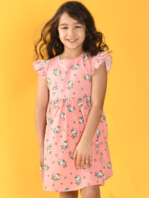 Anthrilo Pink Floral Dress