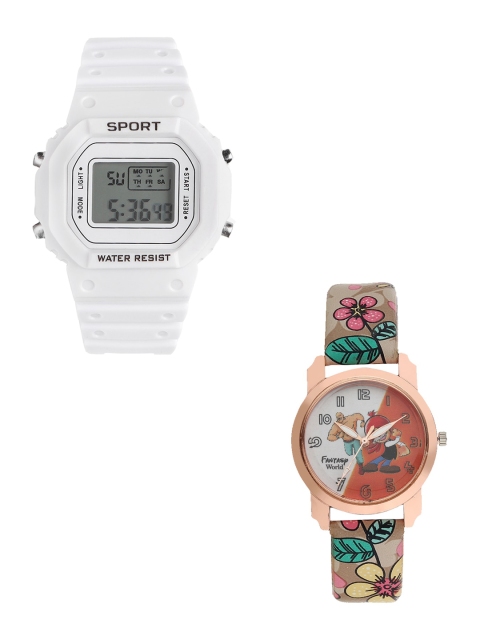 Fantasy World Unisex Kids Grey Printed Dial & White Straps Digital Watch FW-198A-WH-016-CH-RG1
Fantasy World Unisex Kids Grey Printed Dial & White Straps Digital Watch FW-198A-WH-016-CH-RG1